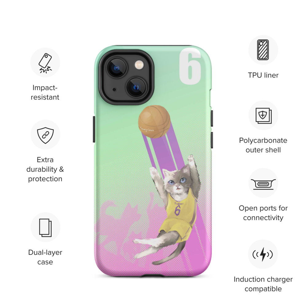 Basketball Pets - Lebron - Los Angeles - 6 (iphone tough case)